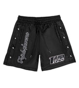Triple Sevens Nylon Button Shorts Black