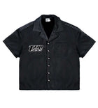 Triple Sevens Nylon Button Up Black