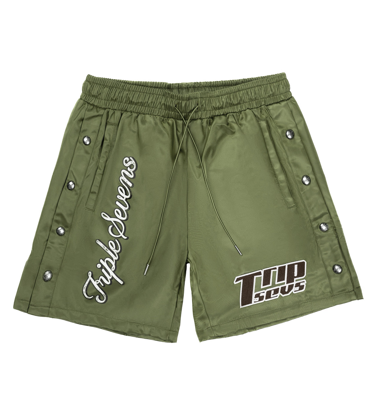 Triple Sevens x Sniper Gang 7Sniper Nylon Shorts Grey – Restock AR