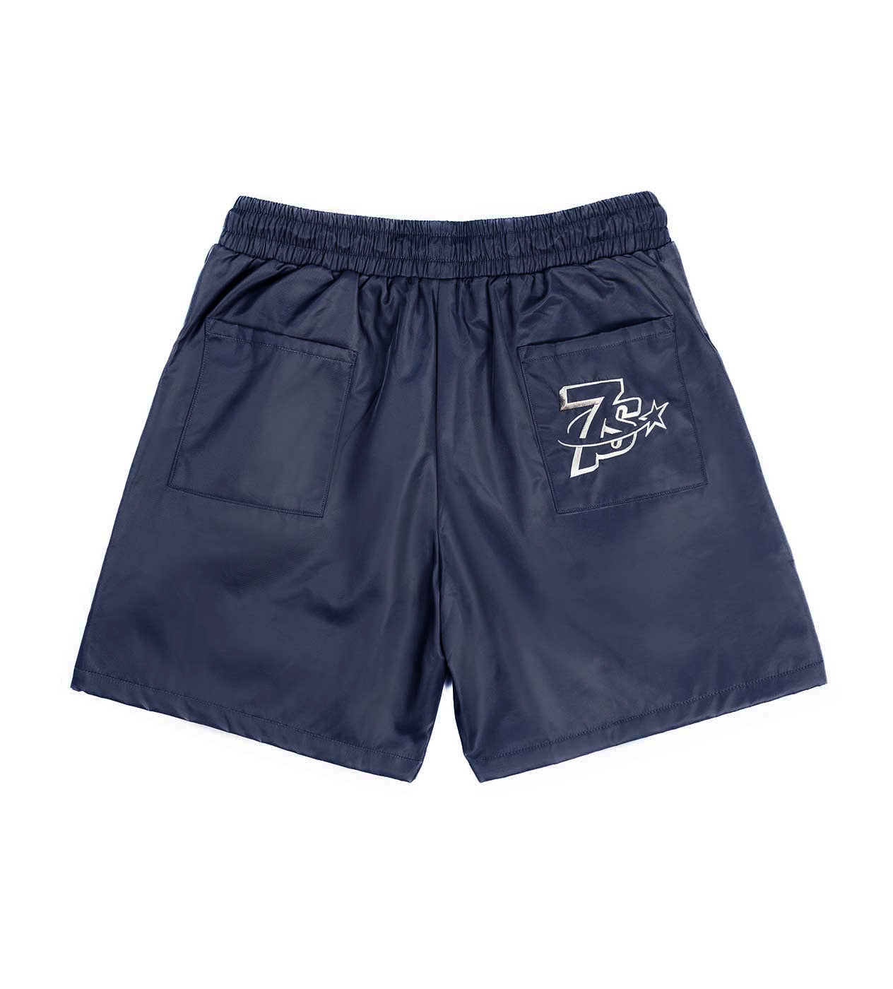 Triple Sevens Nylon Button Shorts Navy – Restock AR