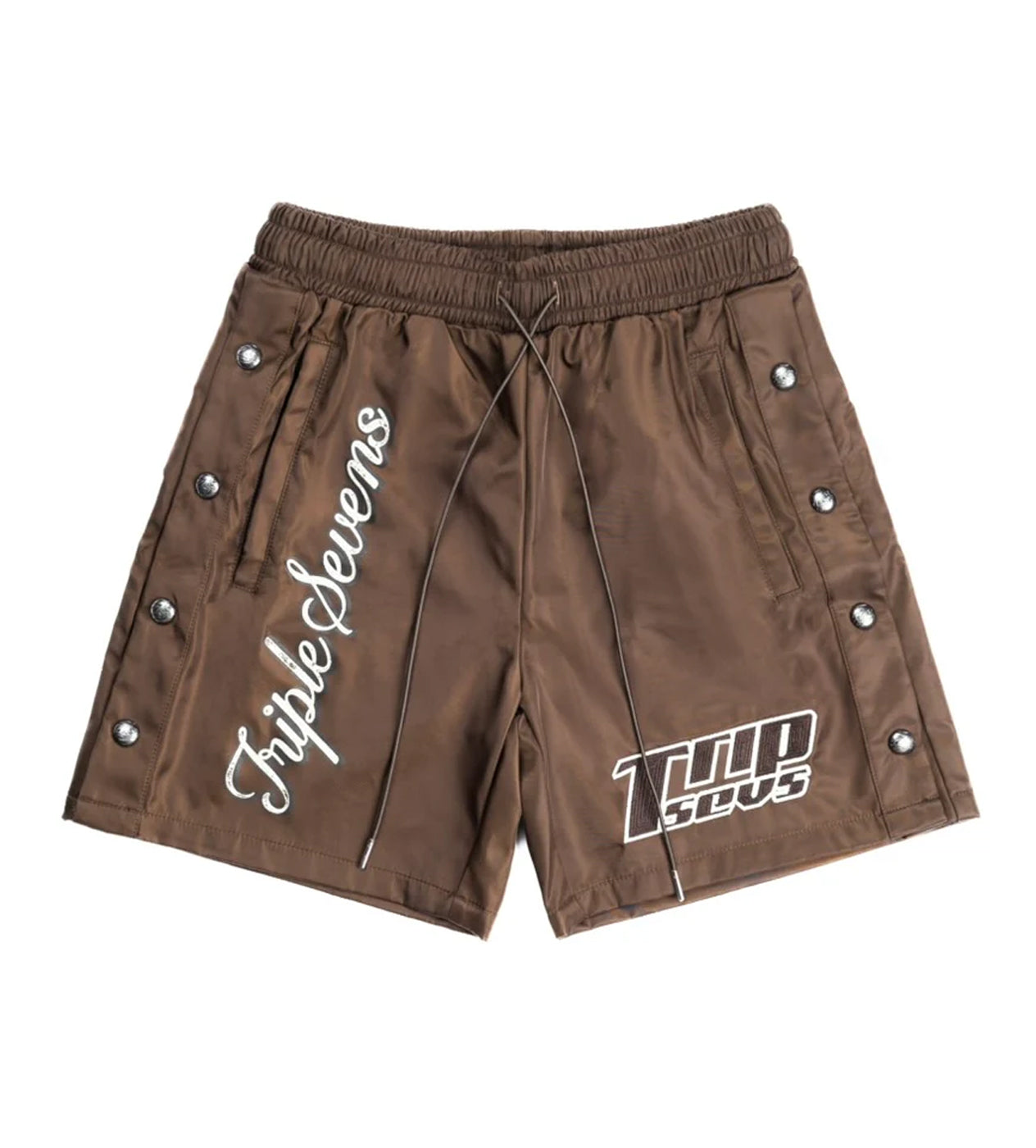 Triple Sevens Nylon Shorts Brown