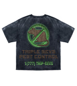 Triple Sevens Pest Control Tee Black
