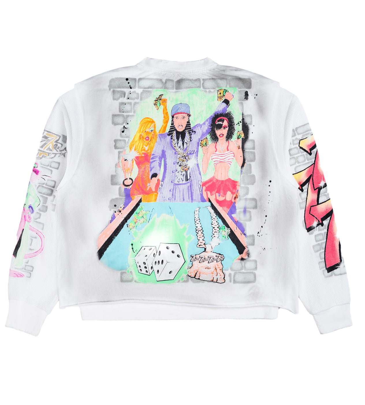 Triple Sevens Player L/S Tee White – Restock AR