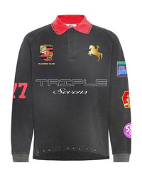 Triple Sevens Sponsor Polo Tee Black