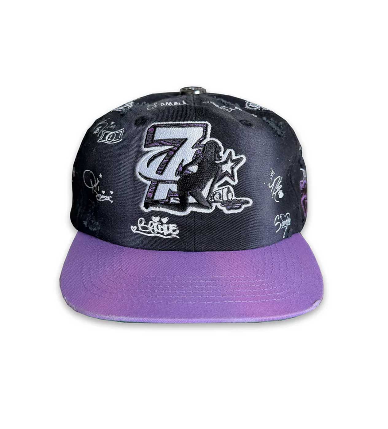 Triple Sevens Trap Logo Hat Black