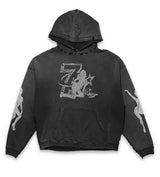 Triple Sevens Trap Logo Hoodie Black