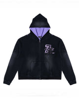 Triple Sevens Trap Reversible Zip Up Hoodie Black
