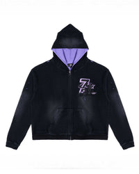 Triple Sevens Trap Reversible Zip Up Hoodie Black