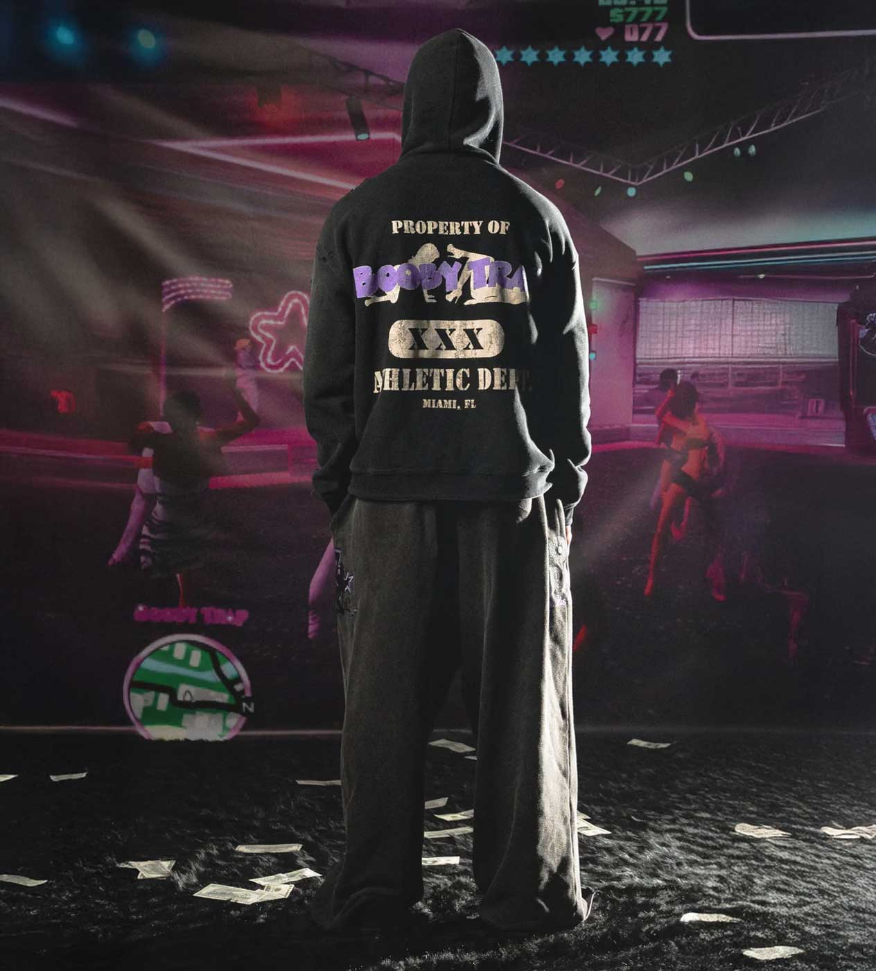 Triple Sevens Trap Reversible Zip Up Hoodie Black – Restock AR