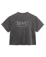 Triple Sevens Weezy Tee black, back view with a tonal chrome Sevens wordmark print