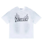 Triple Sevens x Sniper Gang 7Sniper Flame Logo Tee White