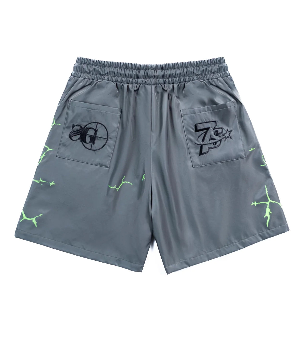 Triple Sevens x Sniper Gang 7Sniper Nylon Shorts Grey