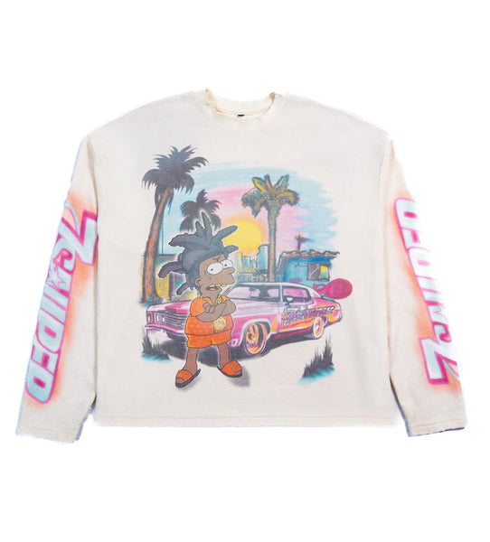 【HI FI FNK】Cream Longsleeve Hi Fi RPM Long Sleeve T-Shirt in Black | Vans