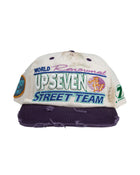 Up7Skate Dirty Meck Intl Street Team Snapback Hat White