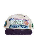 Up7Skate Dirty Meck Intl Street Team Snapback Hat White