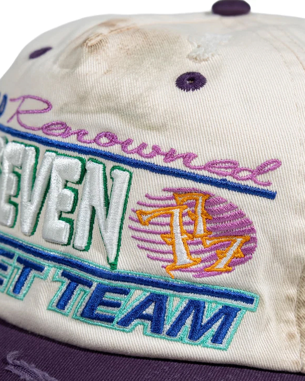 Up7Skate Dirty Meck Intl Street Team Snapback Hat White