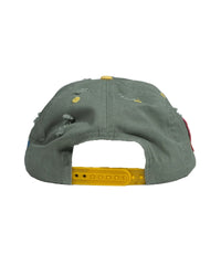 Up7Skate Green Bean Intl Street Team Snapback Hat Green/Yellow