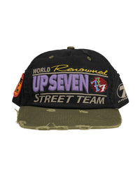 Up7Skate Intl Street Team Snapback Hat Black/Green
