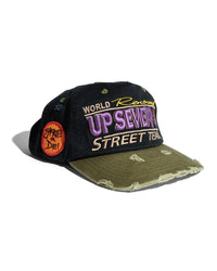 Up7Skate Intl Street Team Snapback Hat Black/Green