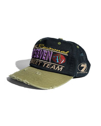Up7Skate Intl Street Team Snapback Hat Black/Green