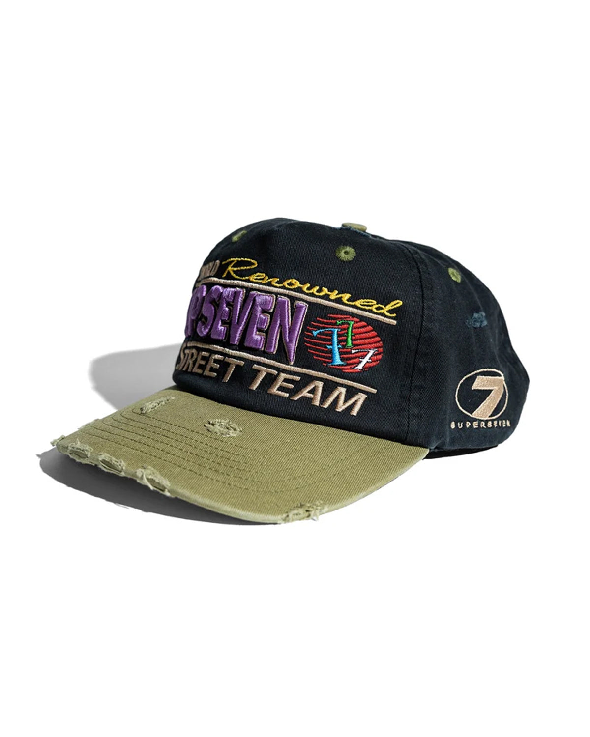 Up7Skate Intl Street Team Snapback Hat Black/Green