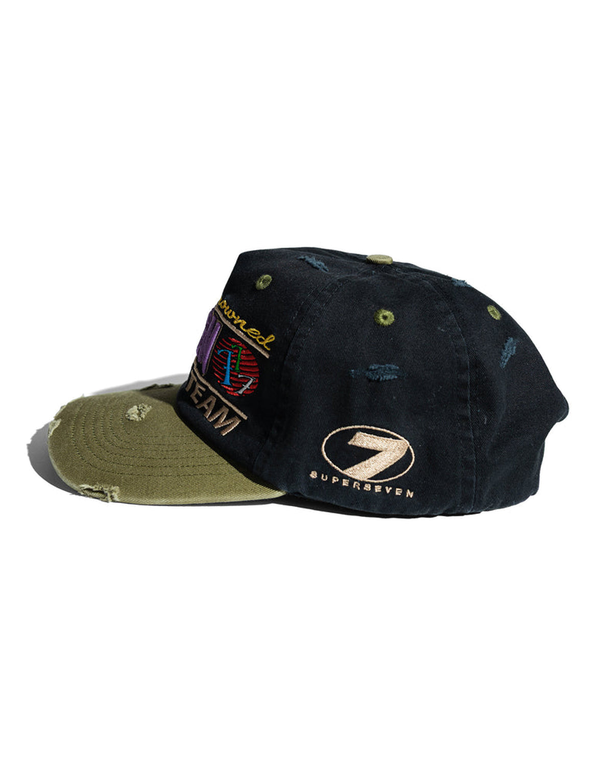Up7Skate Intl Street Team Snapback Hat Black/Green