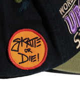 Up7Skate Intl Street Team Snapback Hat Black/Green
