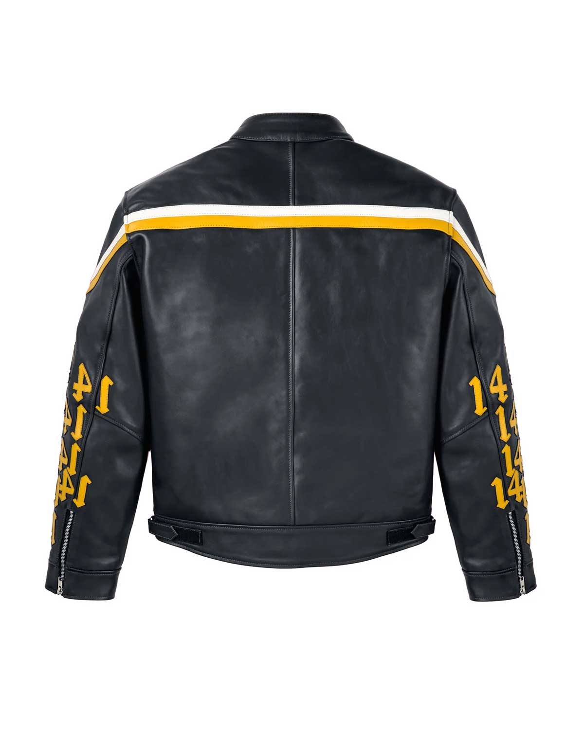 Vale Forever 14 Moto Leather Jacket Black/Yellow – Restock AR