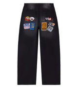 Vale Forever 1980s Painter Denim Pants Black