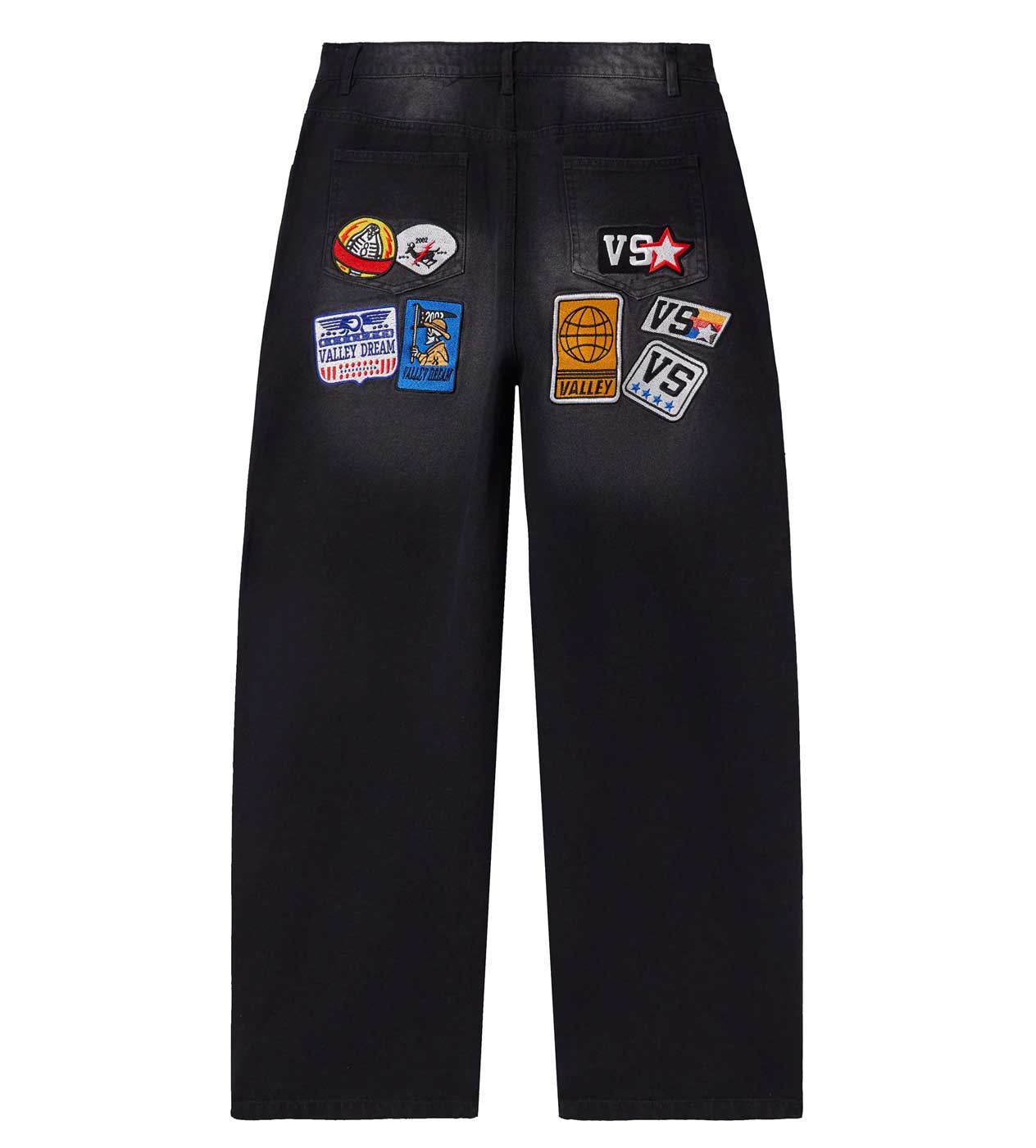 Vale Forever 1980s Painter Denim Pants Black