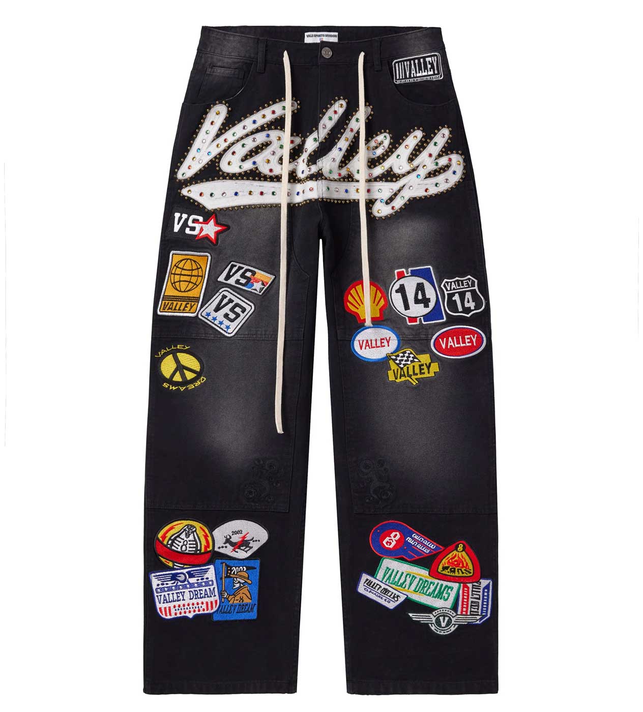 Vale Forever 1980s Painter Denim Pants Black