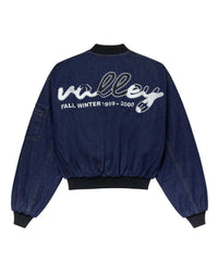 Vale Forever 1999-2000 Raw Denim Bomber Jacket Navy