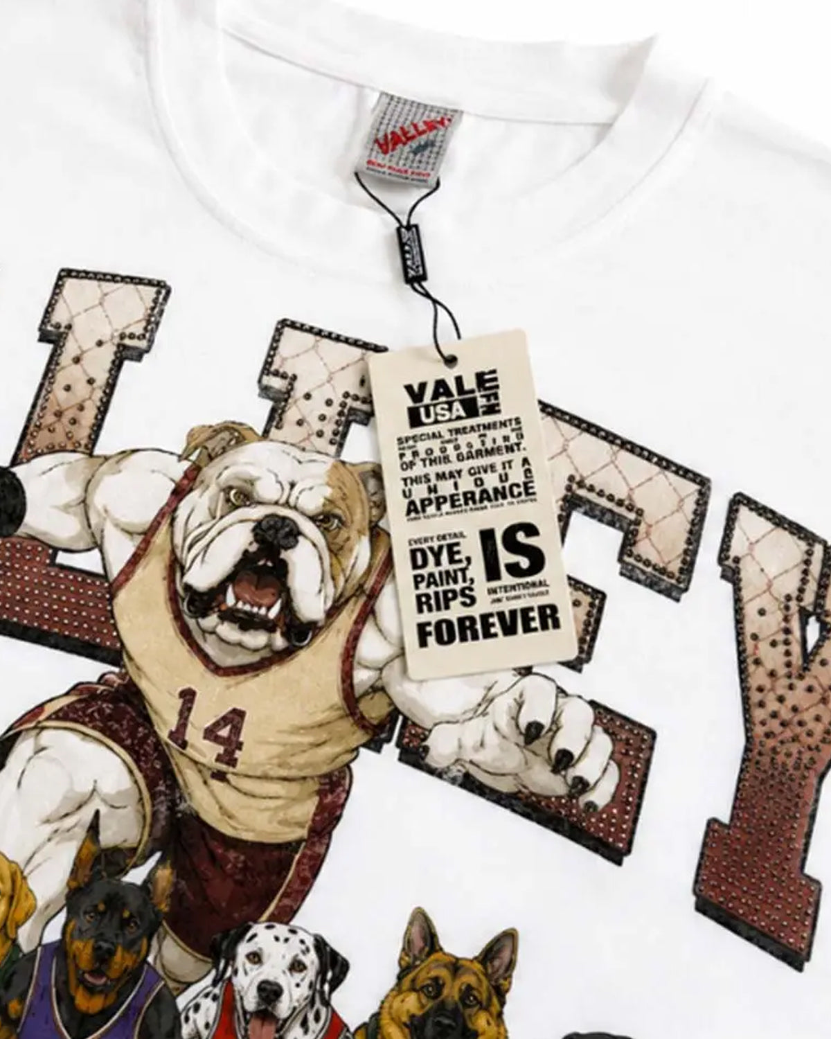 Vale Forever Dawg Pound Bling Tee White