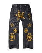 Vale Forever Allstar Leather Pants Canary Black