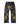 Vale Forever Allstar Leather Pants canary black, black leather with gold Vale Star lettering and iron-cross patches, front view