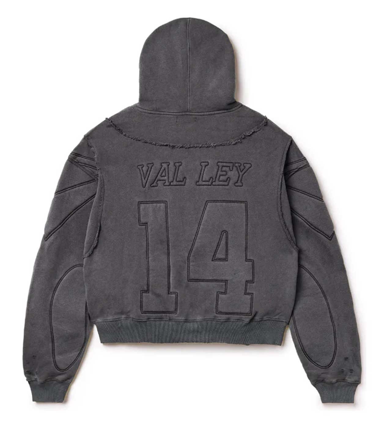 Vale Forever Armor Zip Up Hoodie Black back view