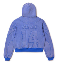 Vale Forever Armor Zip Up Hoodie Blue back view