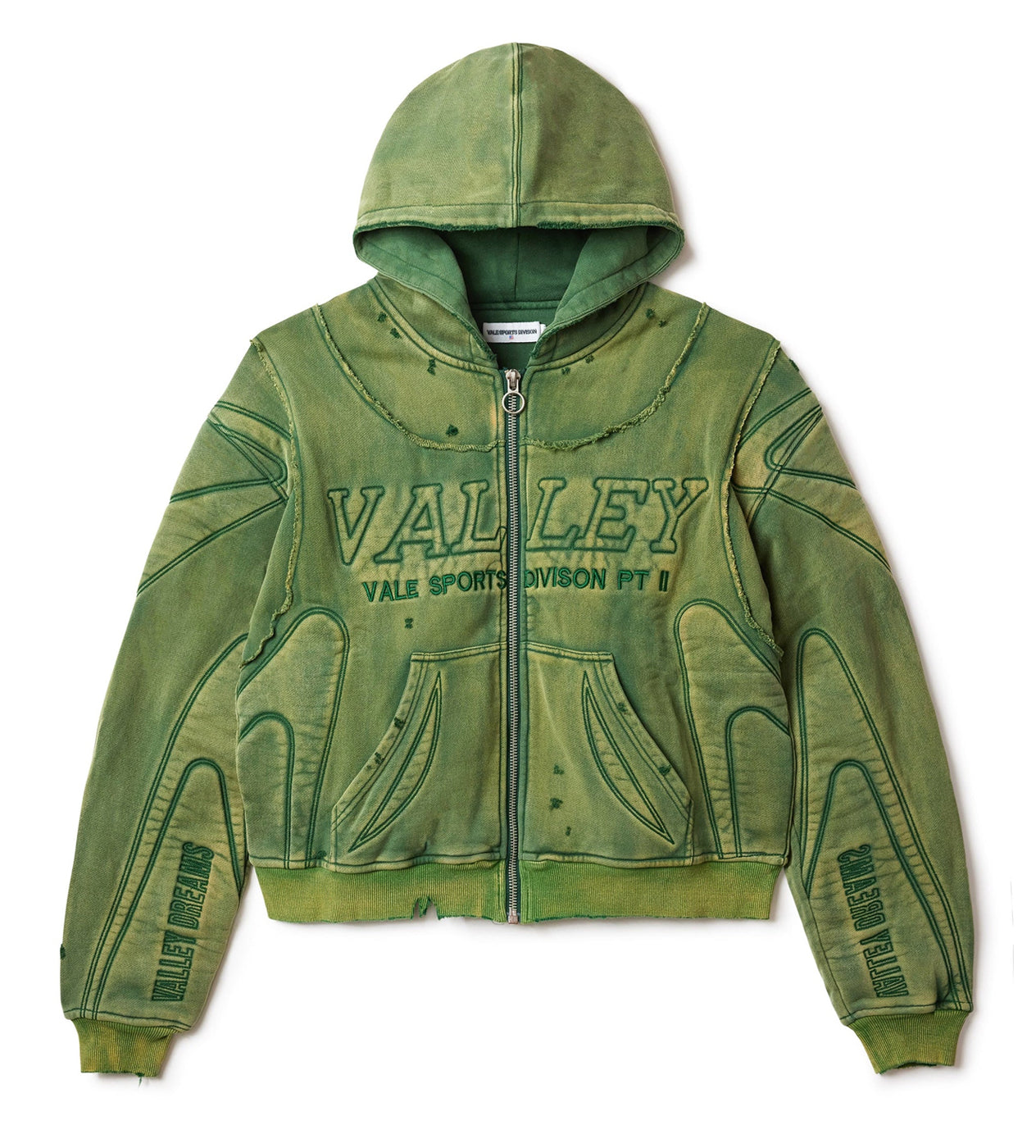 Vale Forever Armor Zip Up Hoodie Green