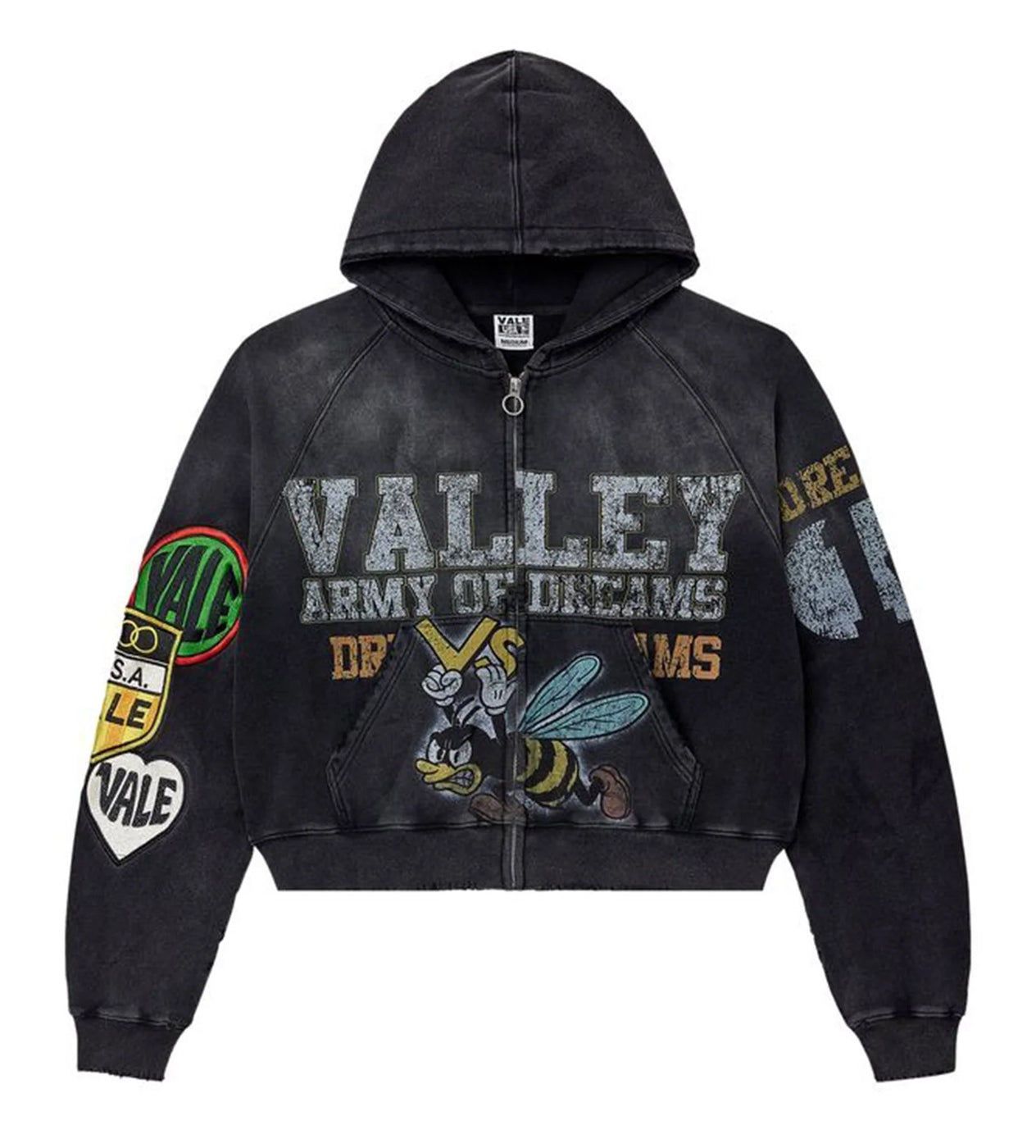 Vale Forever Paint Zip Up Hoodie Green – Restock AR