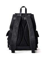 Vale Forever Black Ops Backpack black, back view with padded mesh back panel and shoulder straps