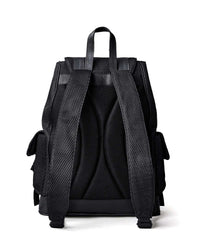 Vale Forever Black Ops Backpack black, back view with padded mesh back panel and shoulder straps