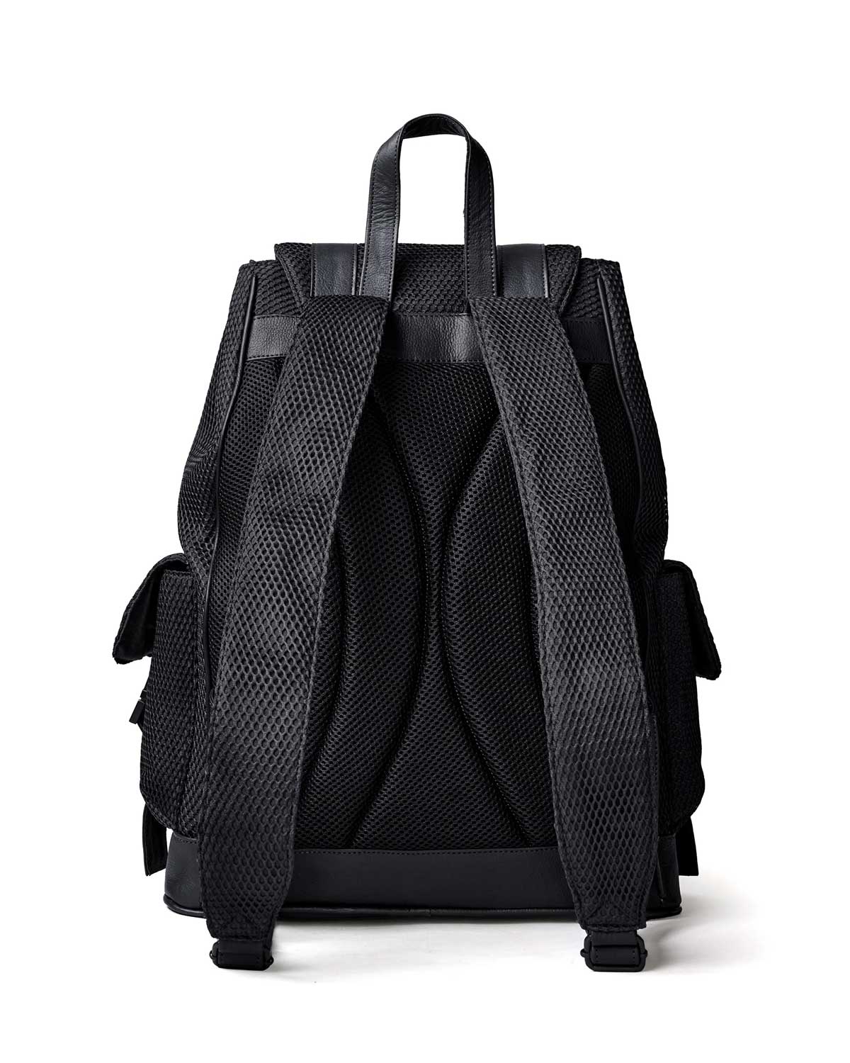 Vale Forever Black Ops Backpack black, back view with padded mesh back panel and shoulder straps