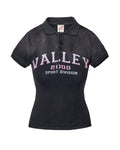 Vale Forever Blackberry Women's Polo Tee Black