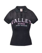 Vale Forever Blackberry Women's Polo Tee Black