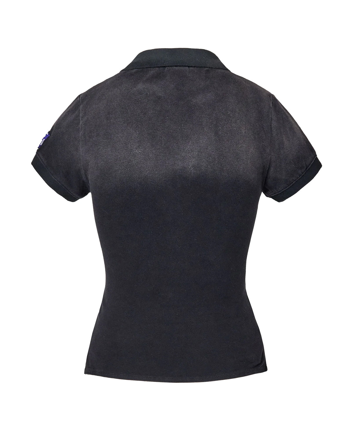 Vale Forever Blackberry Women's Polo Tee black, plain back view