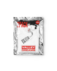 Vale Forever Blankees 2 Pack Tees white/black, sealed silver foil pack with a red Valley Dreams label