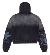 Vale Forever Blasted Zip Up Hoodie Black