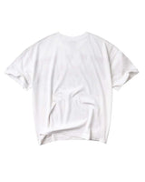 Vale Forever Bleachers Tee white, plain back view with a distressed collar and raw hem