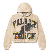 Vale Forever Bone Garden Zip Up Hoodie front view