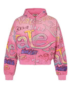 Vale Forever Bubblegum Zip Up Hoodie Pink
